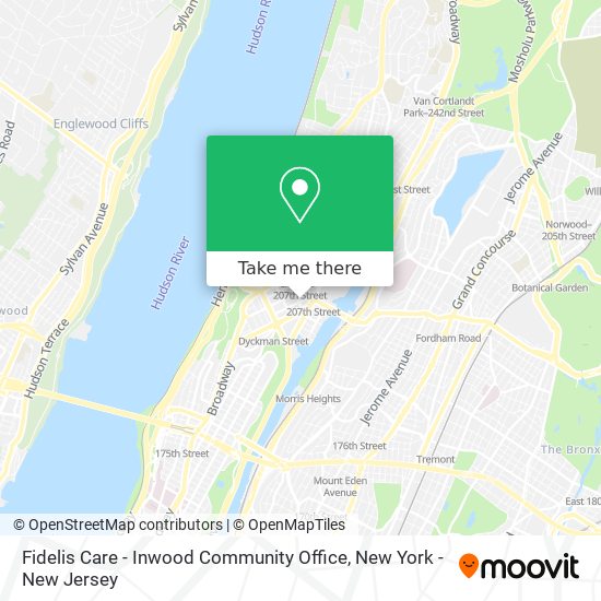 Mapa de Fidelis Care - Inwood Community Office