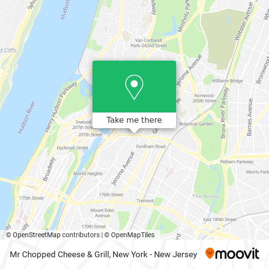 Mapa de Mr Chopped Cheese & Grill