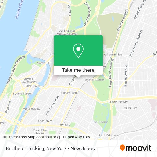 Brothers Trucking map