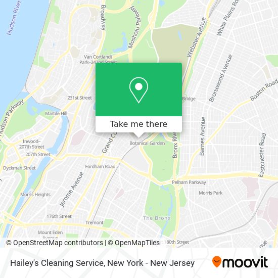 Hailey's Cleaning Service map