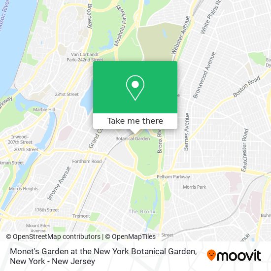 Monet's Garden at the New York Botanical Garden map