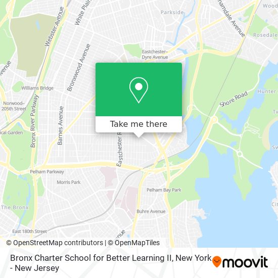 Mapa de Bronx Charter School for Better Learning II