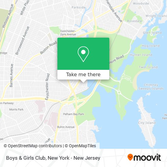 Boys & Girls Club map