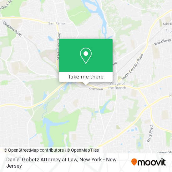 Mapa de Daniel Gobetz Attorney at Law