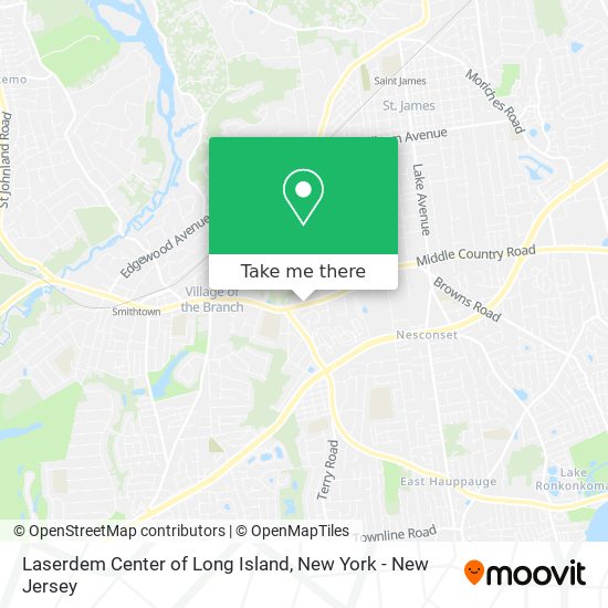 Laserdem Center of Long Island map