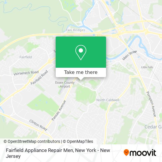 Fairfield Appliance Repair Men map