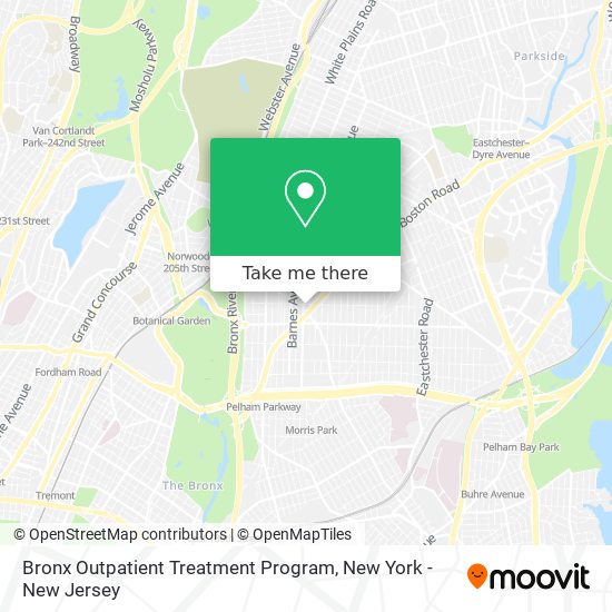 Mapa de Bronx Outpatient Treatment Program