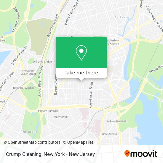 Crump Cleaning map