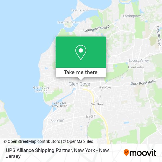 Mapa de UPS Alliance Shipping Partner