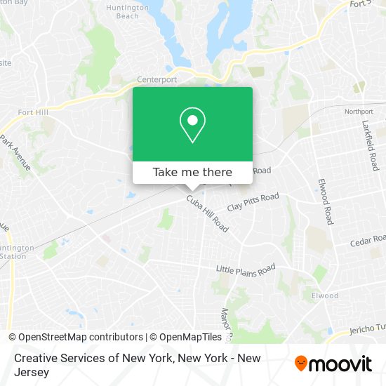 Mapa de Creative Services of New York