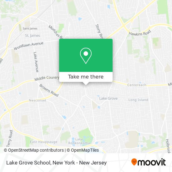 Mapa de Lake Grove School