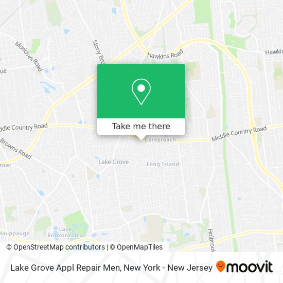 Mapa de Lake Grove Appl Repair Men