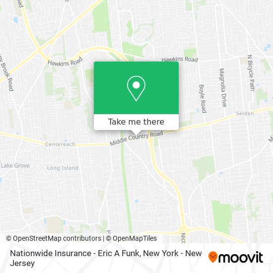 Nationwide Insurance - Eric A Funk map