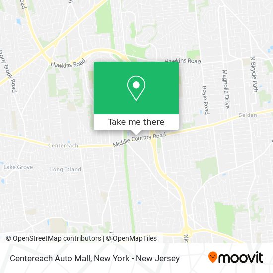 Centereach Auto Mall map