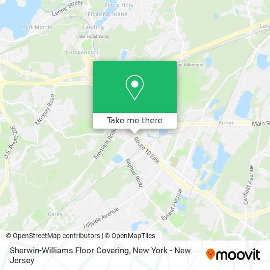 Mapa de Sherwin-Williams Floor Covering