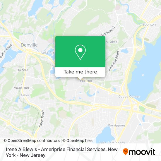 Mapa de Irene A Blewis - Ameriprise Financial Services