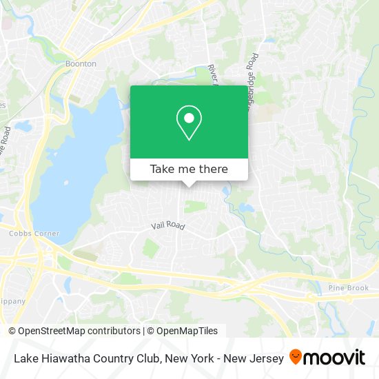 Lake Hiawatha Country Club map