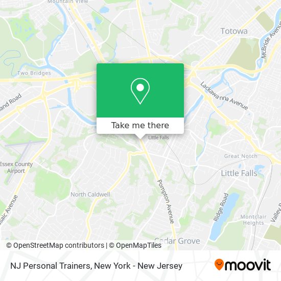 NJ Personal Trainers map