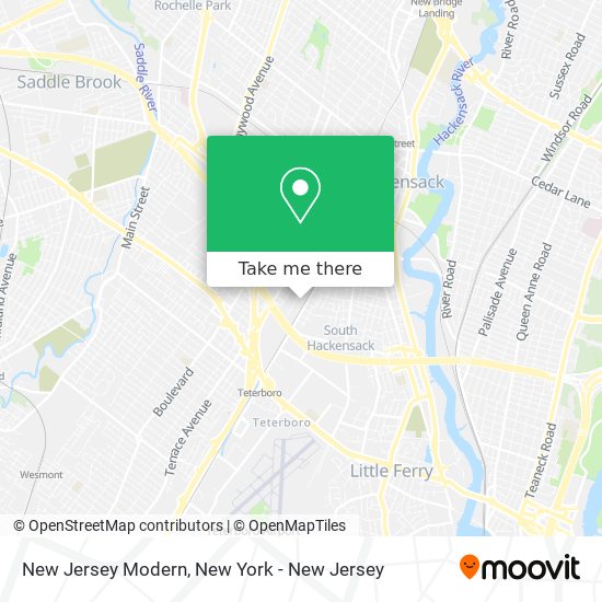 Mapa de New Jersey Modern