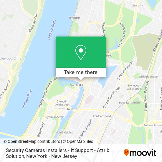 Mapa de Security Cameras Installers - It Support - Attrib Solution