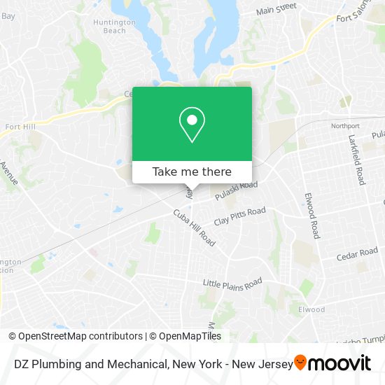 DZ Plumbing and Mechanical map