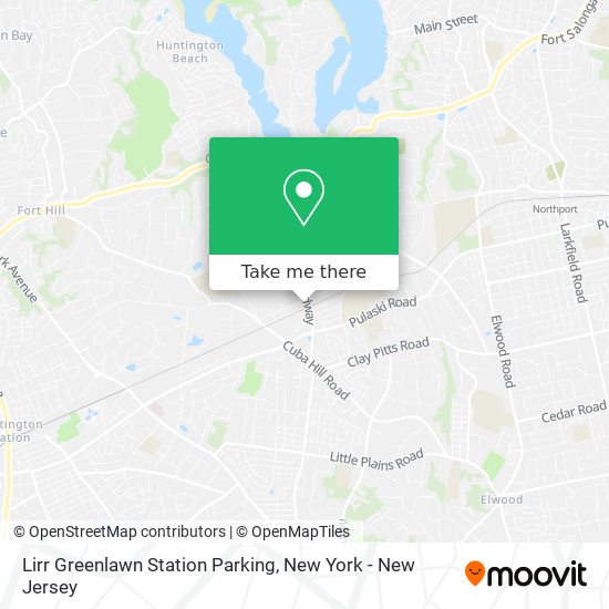 Lirr Greenlawn Station Parking map