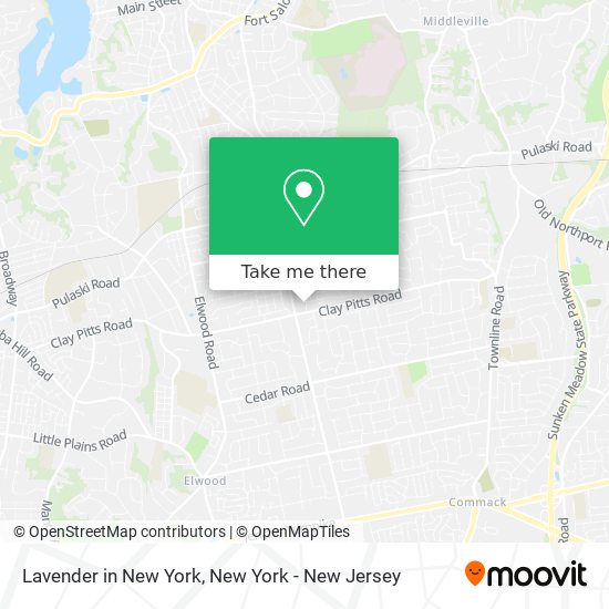 Lavender in New York map