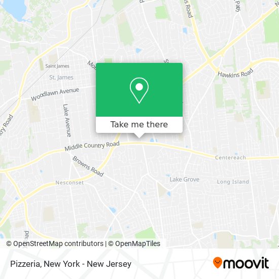Pizzeria map