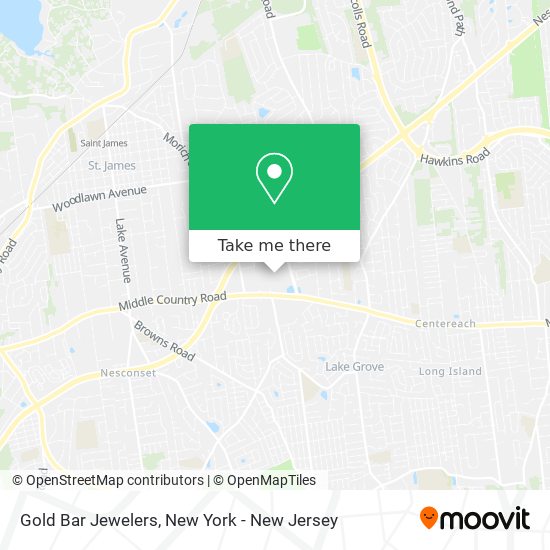 Mapa de Gold Bar Jewelers