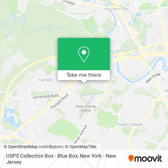 USPS Collection Box - Blue Box map