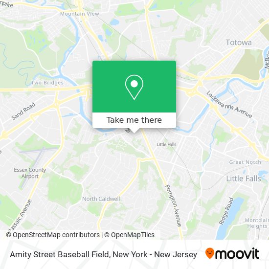 Amity Street Baseball Field map