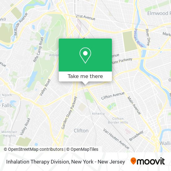 Inhalation Therapy Division map