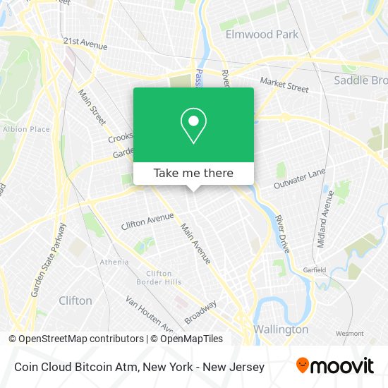 Mapa de Coin Cloud Bitcoin Atm