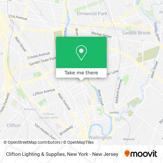 Mapa de Clifton Lighting & Supplies