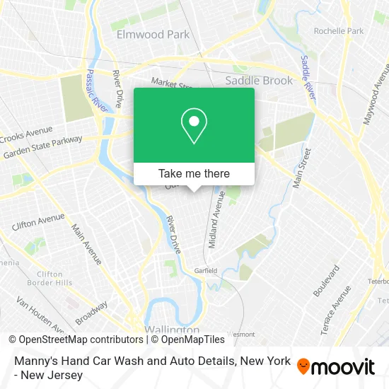 Manny's Hand Car Wash and Auto Details map