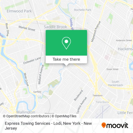 Mapa de Express Towing Services - Lodi