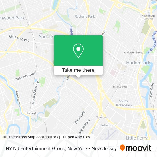 Mapa de NY NJ Entertainment Group