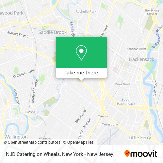 NJD Catering on Wheels map