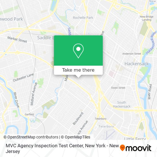 Mapa de MVC Agency Inspection Test Center