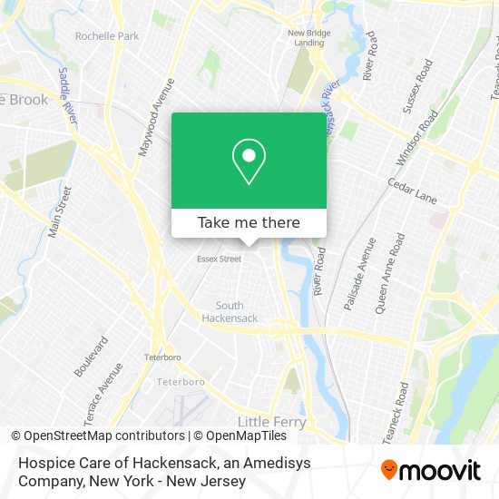 Mapa de Hospice Care of Hackensack, an Amedisys Company