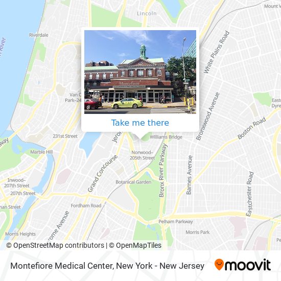 Montefiore Medical Center map