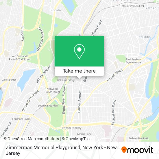 Zimmerman Memorial Playground map