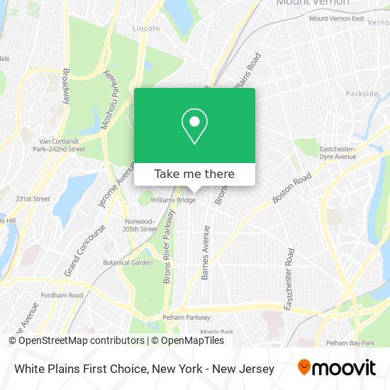 White Plains First Choice map