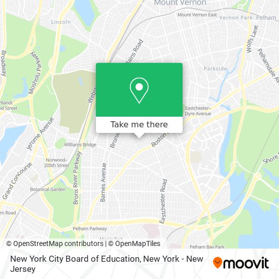 Mapa de New York City Board of Education