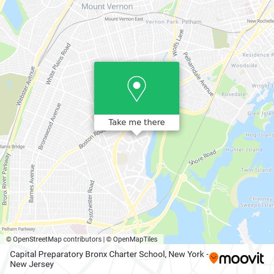 Capital Preparatory Bronx Charter School map