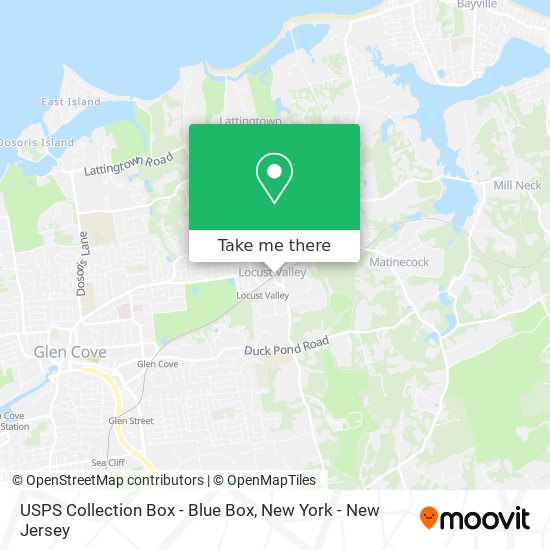 USPS Collection Box - Blue Box map