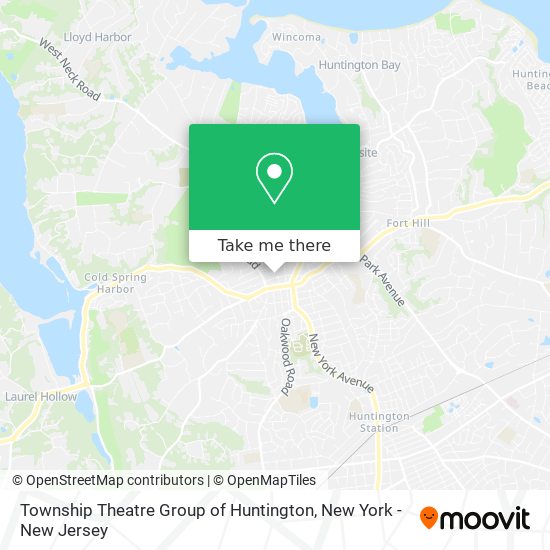 Mapa de Township Theatre Group of Huntington
