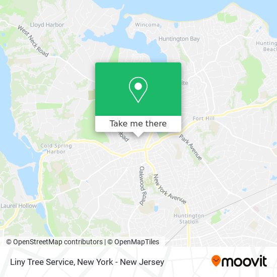 Liny Tree Service map