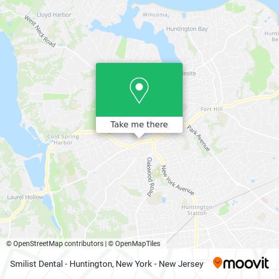 Smilist Dental - Huntington map