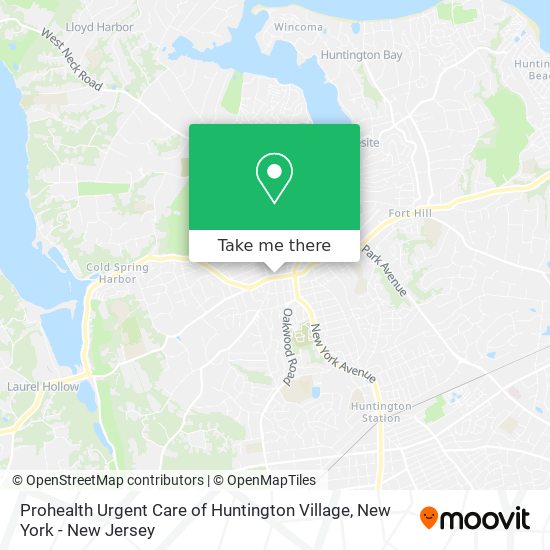 Mapa de Prohealth Urgent Care of Huntington Village